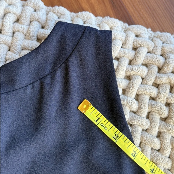 Tahari ASL Navy and Red Floral Side Neck Bow Shift Dress 2 - Picture 16 of 16